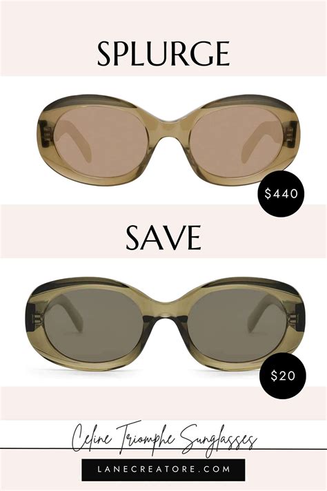 amazon celine dupe|celine sunglasses triomphe dupe.